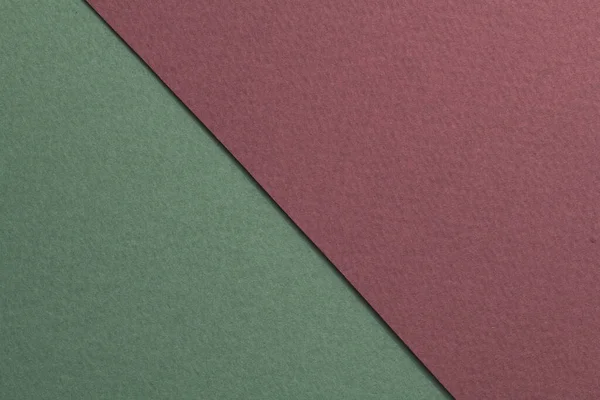 ラフなクラフト紙の背景 紙の質感の赤いブルゴーニュ緑の色 Mockup Copy Space Tex — ストック写真