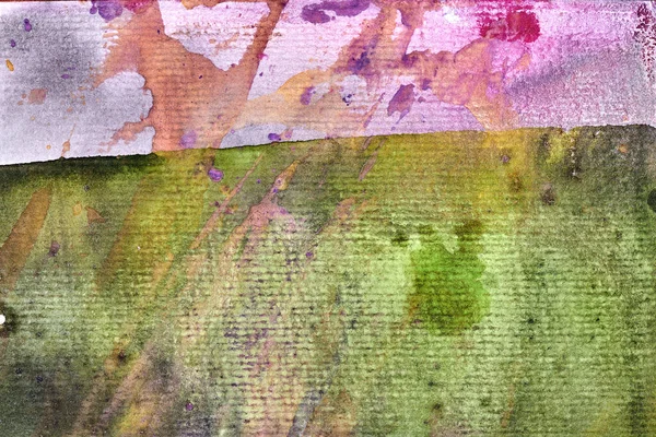 Abstrakter Aquarell Hintergrund Bunte Farbe Auf Leinwand Kunstcollage — Stockfoto