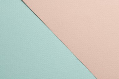 Rough kraft paper background, paper texture beige blue colors. Mockup with copy space for tex