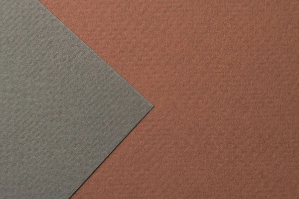 ラフなクラフト紙の背景 紙の質感茶色の灰色 Mockup Copy Space Tex — ストック写真