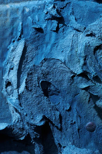 Dekoracyjne Niebieskie Tło Kit Tekstura Ścian Pastą Wypełniającą Nakładaną Szpachelką — Zdjęcie stockowe