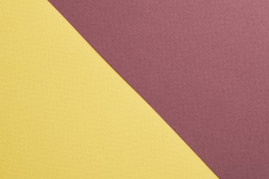 Rough kraft paper background, paper texture red burgundy yellow colors. Mockup with copy space for tex
