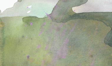 Soyut suluboya arka plan. Tuval üzerinde lekeli renkli boya, sanat kolajı.