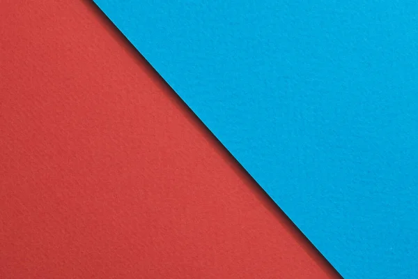 Rohes Kraftpapier Hintergrund Papierstruktur Rot Blauen Farben Mockup Mit Kopierraum — Stockfoto