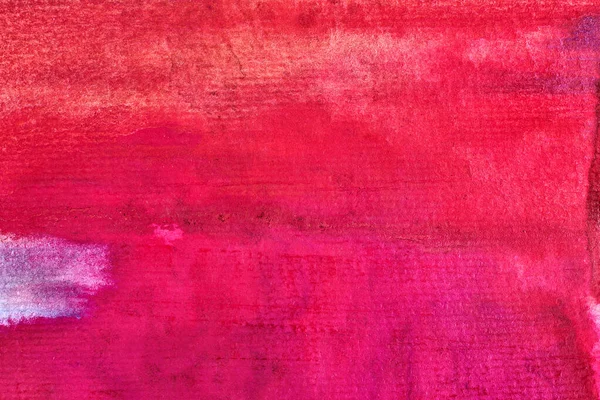 Fundo Aquarela Abstrato Tinta Vermelha Rosa Manchada Sobre Tela Colagem — Fotografia de Stock