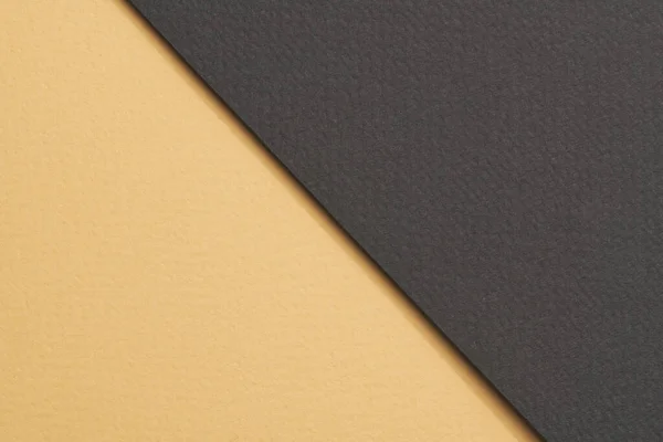 Rohes Kraftpapier Hintergrund Papierstruktur Beige Schwarze Farben Mockup Mit Kopierraum — Stockfoto