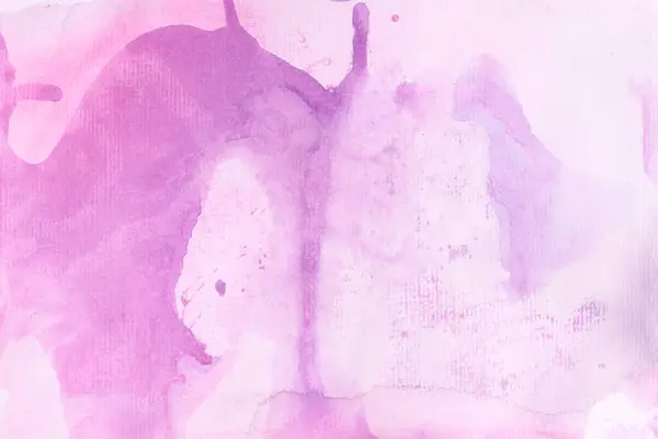 Abstrakter Aquarell Hintergrund Gefleckte Violette Fliederfarbe Auf Leinwand Art Collag — Stockfoto