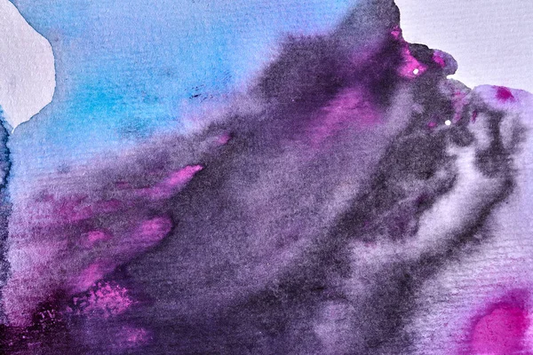 Αφηρημένο Φόντο Ακουαρέλα Βαμμένο Μωβ Λιλά Χρώμα Καμβά Art Collag — Φωτογραφία Αρχείου