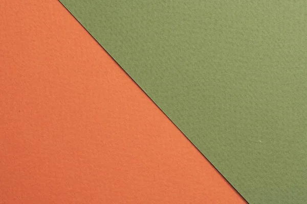 Grov Kraft Papper Bakgrund Papper Konsistens Orange Gröna Färger Mockup — Stockfoto