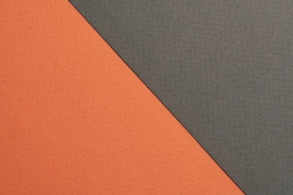 Grov Kraft Papper Bakgrund Papper Struktur Grå Orange Färger Mockup — Stockfoto