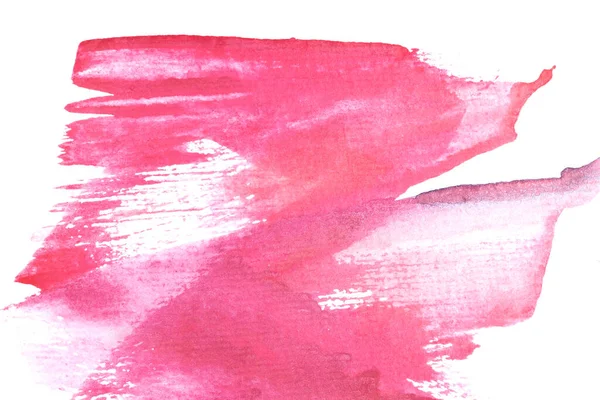 Abstrakter Aquarell Hintergrund Gefleckte Rosa Rote Farbe Auf Leinwand Kunstcollage — Stockfoto