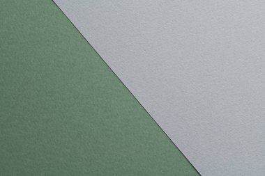 Rough kraft paper background, paper texture gray green colors. Mockup with copy space for tex