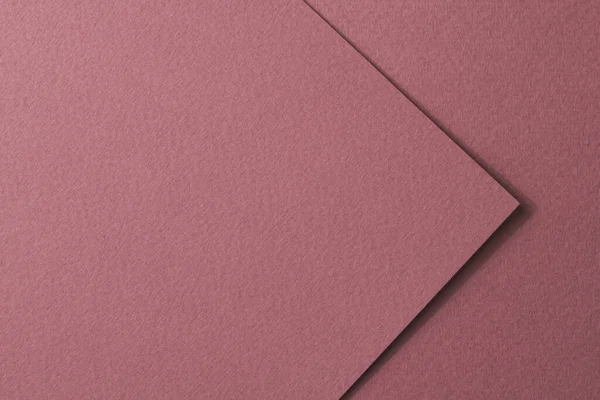 ラフなクラフト紙の作品の背景 幾何学的なモノクロームの紙のテクスチャブルゴーニュワインの色 Mockup Copy Space Tex — ストック写真