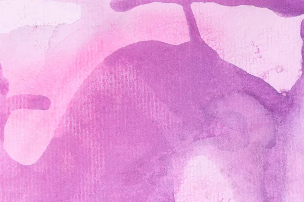 摘要水彩背景 帆布上的紫色紫丁香颜料 艺术胶水 — 图库照片