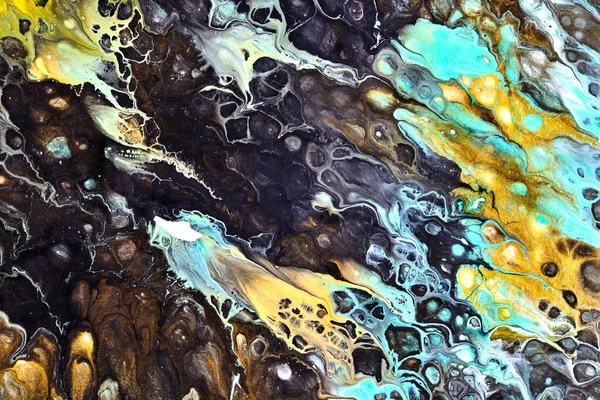 Эксклюзивный Красивый Узор Флюидный Художественный Фон Поток Смешивания Разноцветных Красок — стоковое фото