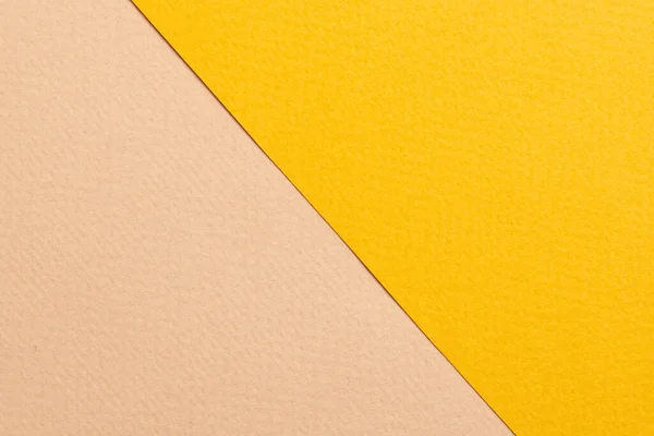 ラフなクラフト紙の背景 紙の質感ベージュ黄色 Mockup Copy Space Tex — ストック写真