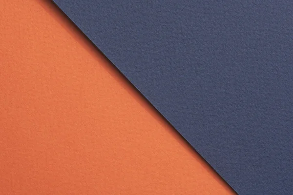 Ruvido Sfondo Carta Kraft Carta Texture Arancione Colori Blu Mockup — Foto Stock