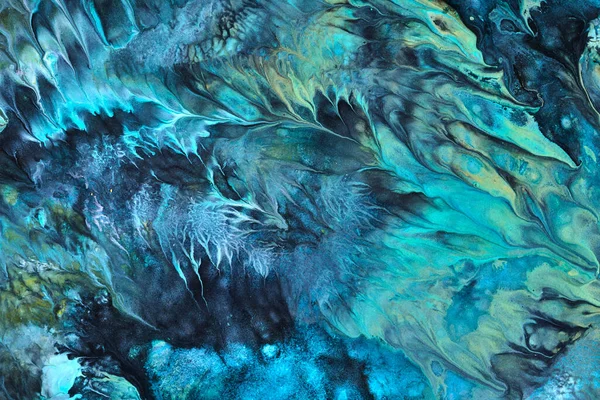 Ekskluzywny Piękny Wzór Abstrakcyjne Płynne Tło Sztuki Przepływ Mieszania Niebieskich — Zdjęcie stockowe