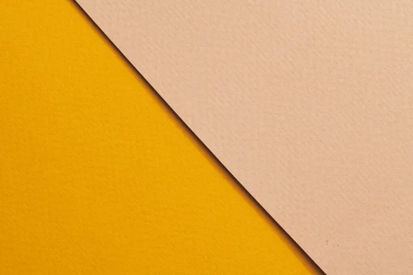 Hrubé Kraft Papír Pozadí Papírové Textury Béžové Žluté Barvy Mockup — Stock fotografie