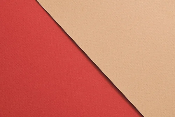Kaba Kraft Kağıt Arkaplan Kağıt Desenli Bej Kırmızı Renkler Tex — Stok fotoğraf