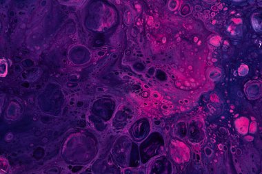 Özel güzel desen, soyut akışkan sanat arkaplanı. Mor pembe boyaların karışımı karışımı. Yazdırma ve tarama için mürekkep dokusu lekeleri ve çizgileri