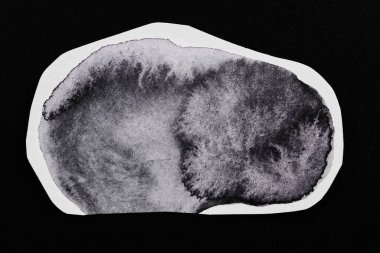 Sanat kolajı, kağıt üzerine boyanmış parçalar. Soyut geometrik renkli arkaplan, metin için kopya alanı olan çerçeveler