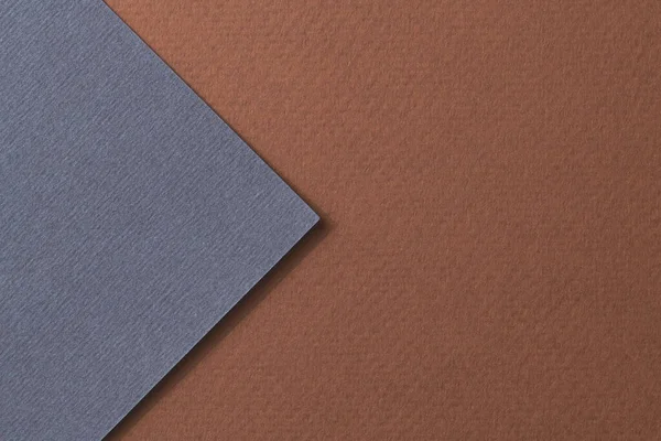 Rohes Kraftpapier Hintergrund Papier Textur Braun Blauen Farben Mockup Mit — Stockfoto
