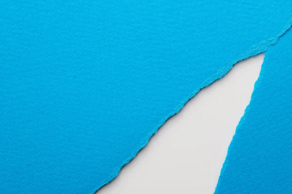 Yırtık Kenarlı Kağıt Parçalarından Sanat Kolajı Yapışkan Notlar Mavi Beyaz — Stok fotoğraf