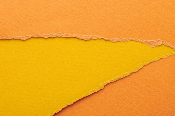 Yırtık Kenarlı Kağıt Parçalarından Sanat Kolajı Yapışkan Notlar Sarı Turuncu — Stok fotoğraf