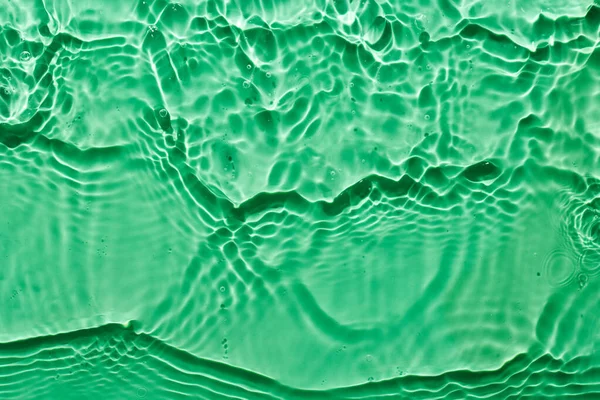 Water Green Surface Abstract Background Waves Ripples Texture Cosmetic Aqua — Stock Photo, Image