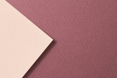 Kaba Kraft kağıt arka plan, kağıt doku kırmızı bordo bej renkler. Tex için kopyalama alanı ile modelleme