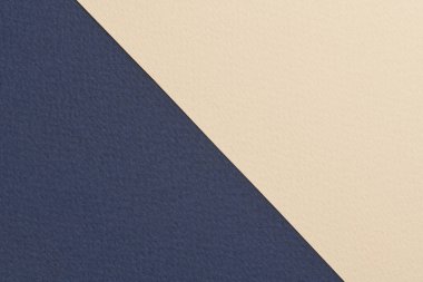Rough kraft paper background, paper texture beige blue colors. Mockup with copy space for tex