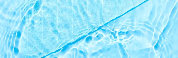 Surface Bleu Eau Fond Abstrait Ondes Ondulations Texture Hydratant Aqua — Photo