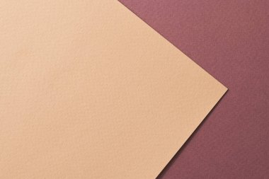 Kaba Kraft kağıt arka plan, kağıt doku kırmızı bordo bej renkler. Tex için kopyalama alanı ile modelleme