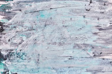 Çok renkli soyut arkaplan. Kaotik lekeler, lekeler ve fırça darbeleri akrilik boya. Suluboya mürekkep sanatı kolajı