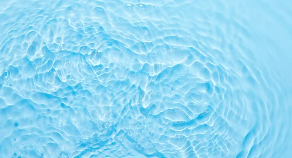 Água Azul Superfície Abstrato Fundo Ondas Ondulações Textura Hidratante Aquático — Fotografia de Stock