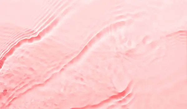 Fondo Abstracto Superficie Rosa Agua Ondas Ondas Textura Crema Hidratante — Foto de Stock