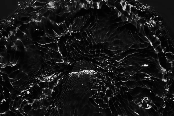 Water Zwarte Oppervlakte Abstracte Achtergrond Golven Rimpels Textuur Van Cosmetische — Stockfoto