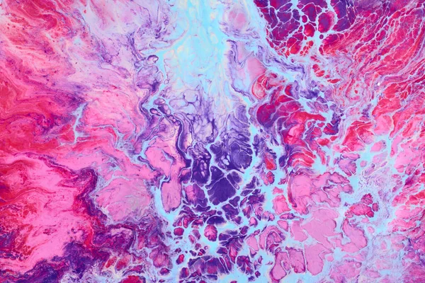 Flerfärgad Pensel Stroke Abstrakt Bakgrund Färgglada Akrylbläck Blottar Och Fläckar — Stockfoto