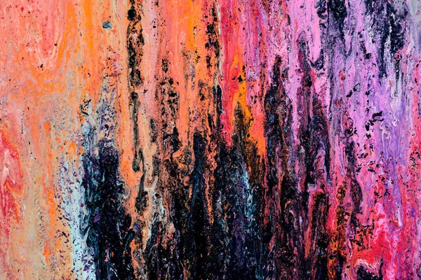Meerkleurige Penseelstreken Abstracte Achtergrond Kleurrijke Acryl Inkt Vlekken Vlekken Patroon — Stockfoto