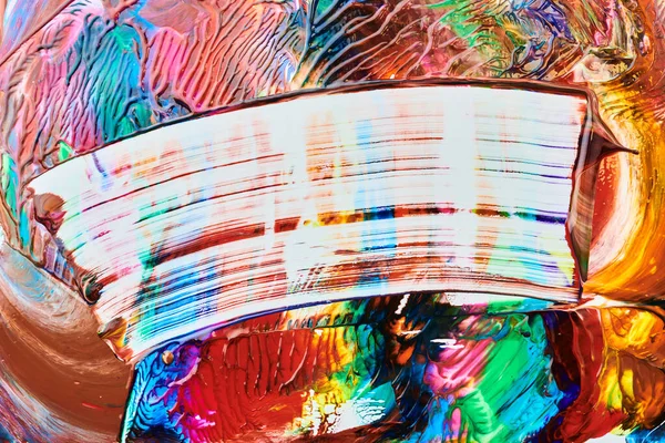 Mehrfarbige Pinselstriche Streichen Abstrakten Hintergrund Bunte Acryltintenkleckse Und Fleckenmuster Tapetendruck — Stockfoto