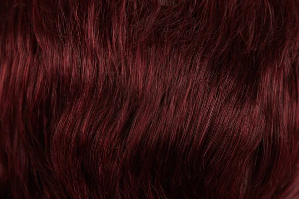 Close View Natural Shiny Hair Bunch Dark — Stock Photo, Image