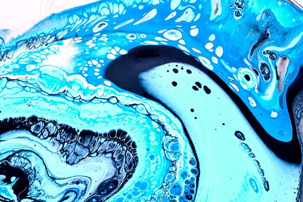 Creativo Colorato Sfondo Strutturato Arte Fluida Astratto Oceano Blu Sfondo — Foto Stock