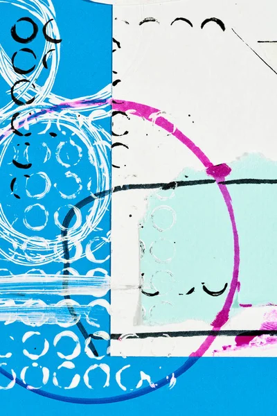 Fondo Abstracto Collage Arte Multicolor Diseño Patrón Creativo Para Tarjeta —  Fotos de Stock
