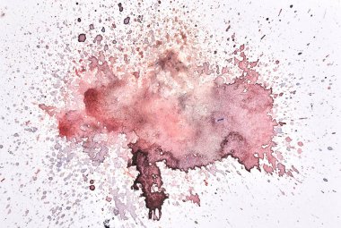 Soyut kırmızı bordo suluboya doku arka planı. Basılı davetiye kartı ve kartpostal için yaratıcı desen tasarımı. Resim posteri, renkli duvar kağıdı.