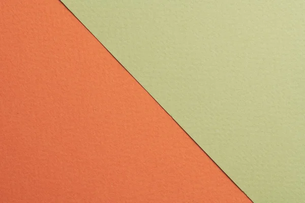 Rough kraft paper background, paper texture orange green colors. Mockup with copy space for tex