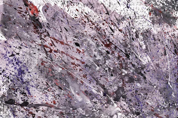 Veelkleurige Abstracte Achtergrond Chaotische Vlekken Vlekken Penseelstreken Van Acrylverf Aquarel — Stockfoto
