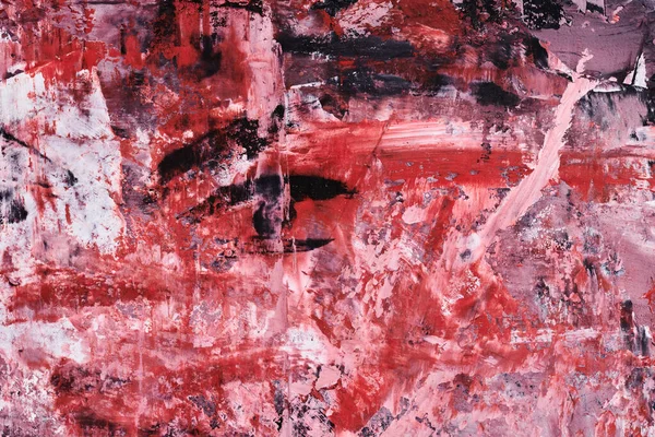 Fondo Rojo Abstracto Collage Arte Tinta Acuarela Manchas Manchas Pinceladas — Foto de Stock