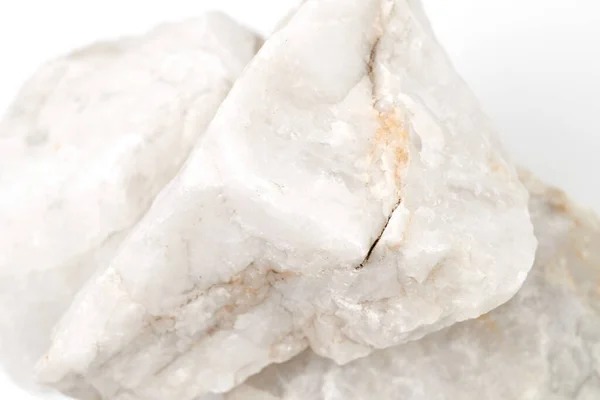 Zestaw Kamieni Saunowych Izolowanych Białym Tle Naturalny Kwarc Mineralny Kwarc — Zdjęcie stockowe