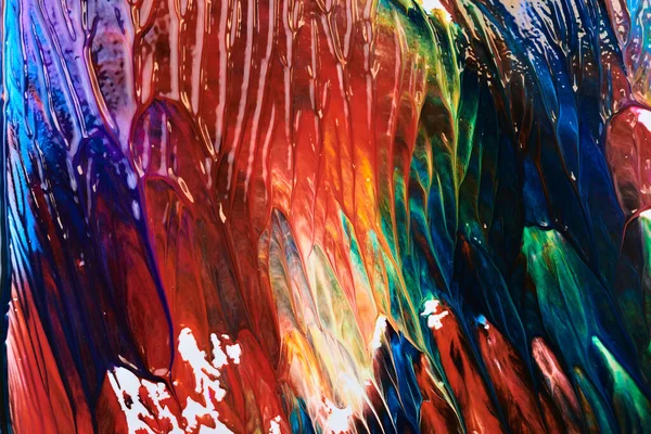 Meerkleurige Penseelstreken Abstracte Achtergrond Kleurrijke Acryl Inkt Vlekken Vlekken Patroon — Stockfoto